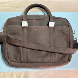 LEABAGS Leather Shoulder Messenger Bag